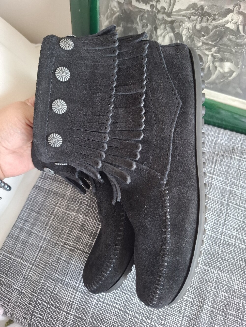 MINNETONKA Double Fringe Boots / 7 - Picture 9 of 10